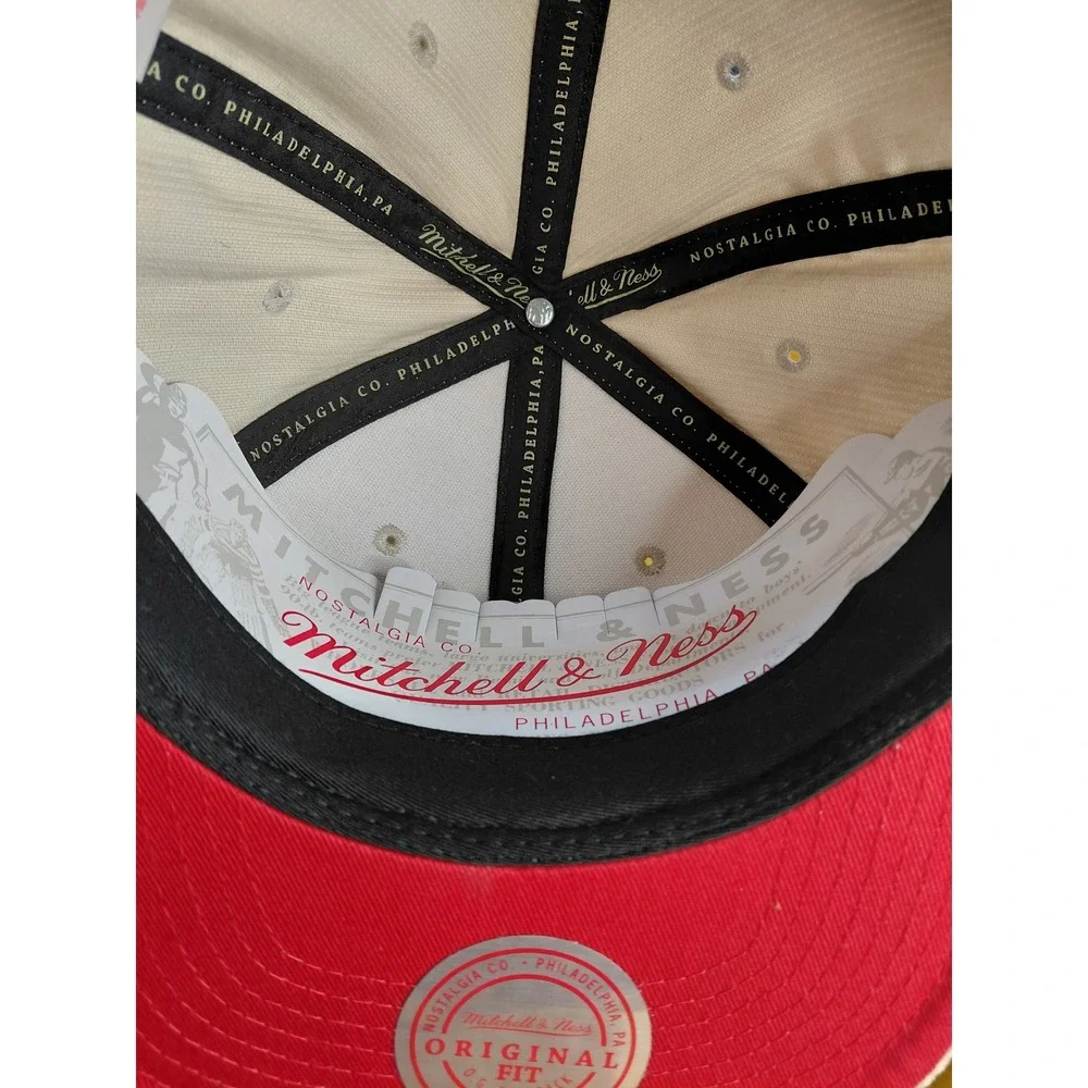 Mitchell Ness Chicago Bulls Corduroy Strapback Hat Tan‎ Mens Adjustable